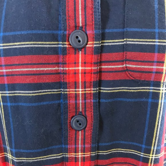 BEAUTIFUL Bean Fleece Flannel Plaid Shirt XSP - Picture 2 of 7